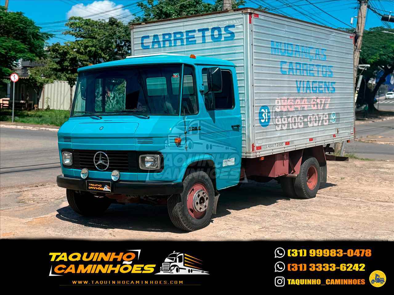 CAMINHAO MERCEDES-BENZ MB 708 Baú Furgão 3/4 4x2 Taquinho Caminhões CONTAGEM MINAS GERAIS MG